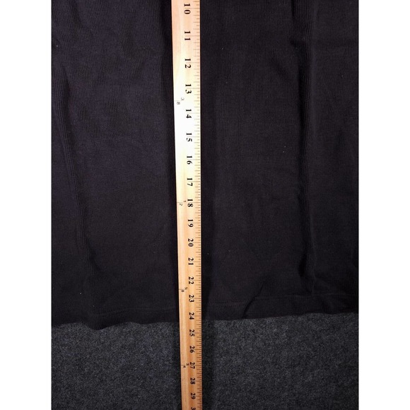 John Ashford Shirt Mens Medium 1/4 Zip Black Long Sleeve Pullover Turtleneck Y2K - Picture 6 of 12